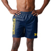 Michigan Wolverines NCAA Mens Solid Wordmark Traditional Swimming Trunks