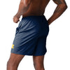 Michigan Wolverines NCAA Mens Solid Wordmark Traditional Swimming Trunks