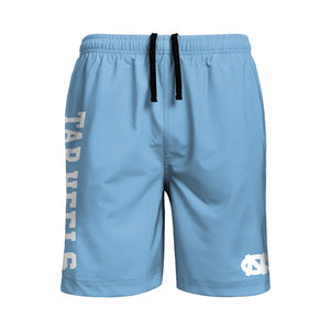 North Carolina Tar Heels NCAA Mens Solid Wordmark Traditional Swimming Trunks