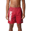 Ohio State Buckeyes NCAA Mens Solid Wordmark Traditional Swimming Trunks