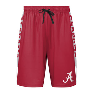 Alabama Crimson Tide NCAA Mens Side Stripe Training Shorts