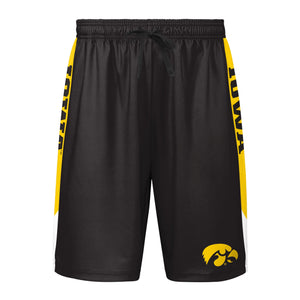 Iowa Hawkeyes NCAA Mens Side Stripe Training Shorts