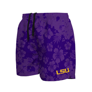 LSU Tigers NCAA Mens Color Change-Up Swimming Trunks