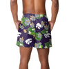 Kansas State Wildcats NCAA Mens Floral Slim Fit 5.5" Swimming Suit Trunks