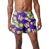 Washington Huskies NCAA Mens Floral Slim Fit 5.5" Swimming Suit Trunks