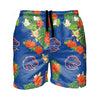 Boise State Broncos NCAA Mens Floral Slim Fit 5.5" Swimming Suit Trunks