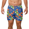 Boise State Broncos NCAA Mens Floral Slim Fit 5.5" Swimming Suit Trunks