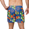 Boise State Broncos NCAA Mens Floral Slim Fit 5.5" Swimming Suit Trunks