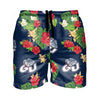 Gonzaga Bulldogs NCAA Mens Floral Slim Fit 5.5" Swimming Suit Trunks