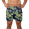 Navy Midshipmen NCAA Mens Floral Slim Fit 5.5" Swimming Suit Trunks