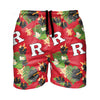 Rutgers Scarlet Knights NCAA Mens Floral Slim Fit 5.5" Swimming Suit Trunks