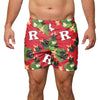 Rutgers Scarlet Knights NCAA Mens Floral Slim Fit 5.5" Swimming Suit Trunks