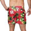 Rutgers Scarlet Knights NCAA Mens Floral Slim Fit 5.5" Swimming Suit Trunks