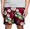 Stanford Cardinal NCAA Mens Floral Slim Fit 5.5" Swimming Suit Trunks