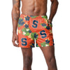 Syracuse Orange NCAA Mens Floral Slim Fit 5.5" Swimming Suit Trunks