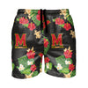 Maryland Terrapins NCAA Mens Floral Slim Fit 5.5" Swimming Suit Trunks