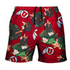 Utah Utes NCAA Mens Floral Slim Fit 5.5" Swimming Suit Trunks