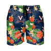 Virginia Cavaliers NCAA Mens Original Floral Slim Fit 5.5" Swimming Suit Trunks