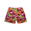 Virginia Tech Hokies NCAA Mens Floral Slim Fit 5.5" Swimming Suit Trunks