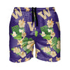 Washington Huskies NCAA Mens Original Floral Slim Fit 5.5" Swimming Suit Trunks