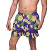 Washington Huskies NCAA Mens Original Floral Slim Fit 5.5" Swimming Suit Trunks