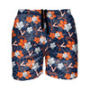 Virginia Cavaliers NCAA Mens Hibiscus Slim Fit 5.5" Swimming Trunks