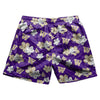 Washington Huskies NCAA Mens Hibiscus Slim Fit 5.5" Swimming Trunks