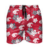 Washington State Cougars NCAA Mens Hibiscus Slim Fit 5.5" Swimming Trunks