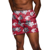 Washington State Cougars NCAA Mens Hibiscus Slim Fit 5.5" Swimming Trunks