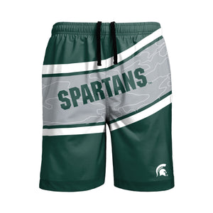 Michigan State Spartans NCAA Mens Big Wordmark Swimming Trunks