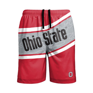 Ohio State Buckeyes NCAA Mens Big Wordmark Swimming Trunks