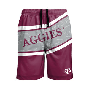 Texas A&M Aggies NCAA Mens Big Wordmark Swimming Trunks