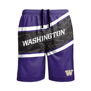 Washington Huskies NCAA Mens Big Wordmark Swimming Trunks