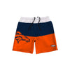 Denver Broncos NFL Mens 3 Stripe Big Logo Swimming Trunks