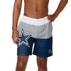 Dallas Cowboys NFL Mens 3 Stripe Big Logo Swimming Trunks