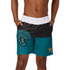 Jacksonville Jaguars NFL Mens 3 Stripe Big Logo Swimming Trunks