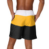 Pittsburgh Steelers NFL Mens 3 Stripe Big Logo Swimming Trunks