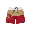 San Francisco 49ers NFL Mens 3 Stripe Big Logo Swimming Trunks