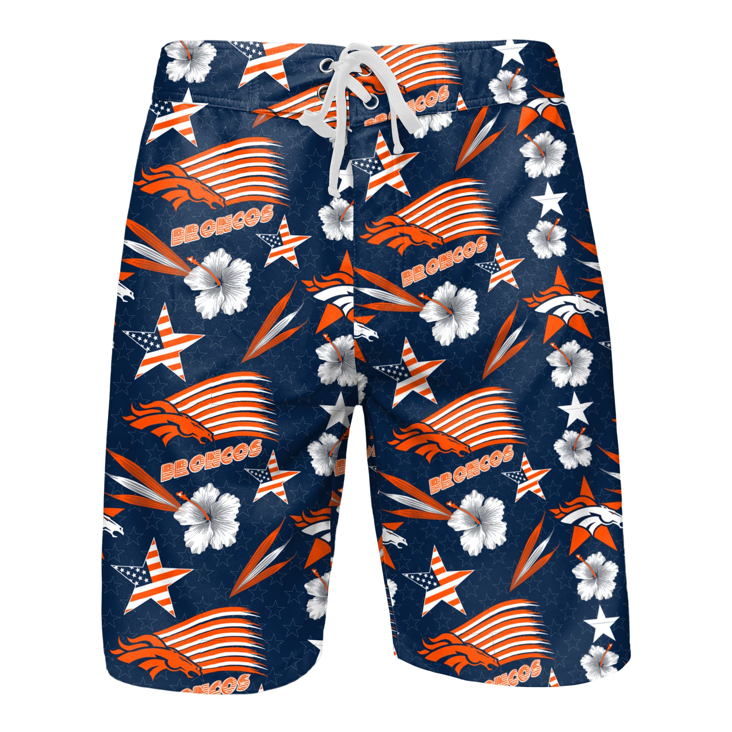 Denver Broncos Americana Boardshorts  Denver broncos, Broncos, Board shorts