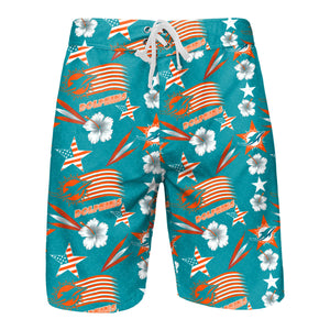 Miami Dolphins NFL Mens Americana Boardshorts