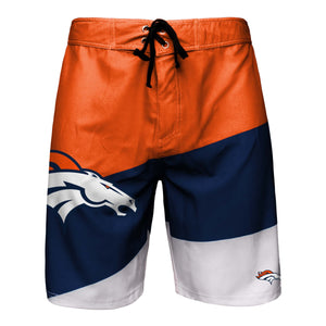 Denver Broncos NFL Mens Color Dive Boardshorts (PREORDER - SHIPS MID SEPTEMBER)