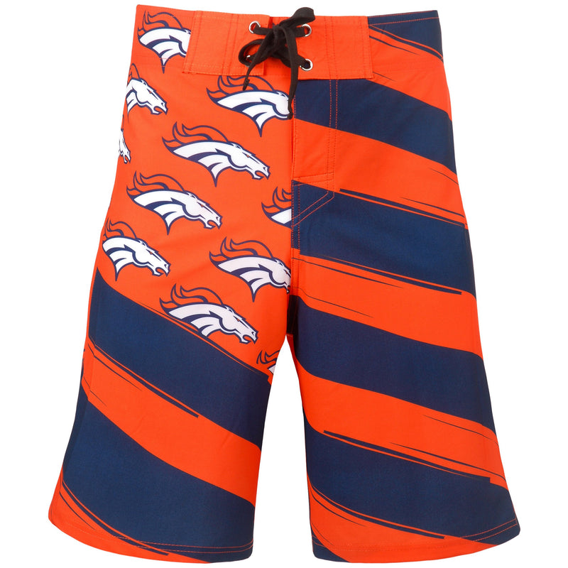 Denver Broncos NFL Mens Diagonal Flag Board Shorts