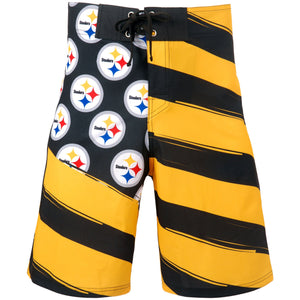 Pittsburgh Steelers NFL Mens Diagonal Flag Board Shorts