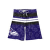 Baltimore Ravens NFL Mens Hibiscus Boardwalk Stripe Boardshorts