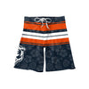 Chicago Bears NFL Mens Hibiscus Boardwalk Stripe Boardshorts