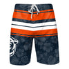 Chicago Bears NFL Mens Hibiscus Boardwalk Stripe Boardshorts