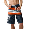 Chicago Bears NFL Mens Hibiscus Boardwalk Stripe Boardshorts