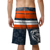 Chicago Bears NFL Mens Hibiscus Boardwalk Stripe Boardshorts