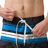 Carolina Panthers NFL Mens Hibiscus Boardwalk Stripe Boardshorts