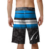 Carolina Panthers NFL Mens Hibiscus Boardwalk Stripe Boardshorts